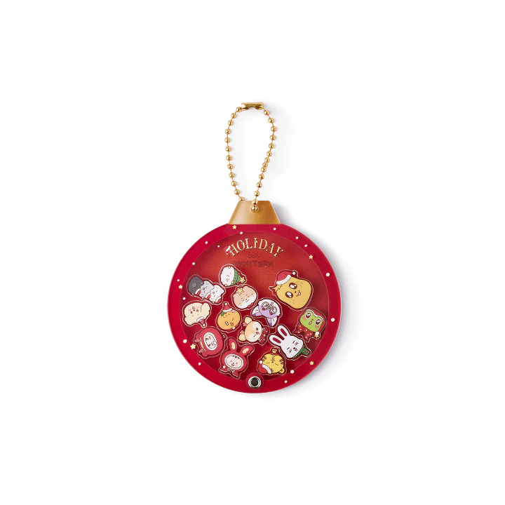 SEVENTEEN - HOLIDAY WITH MINITEEN OFFICIAL MD ACRYLIC SHAKER KEYRING RED