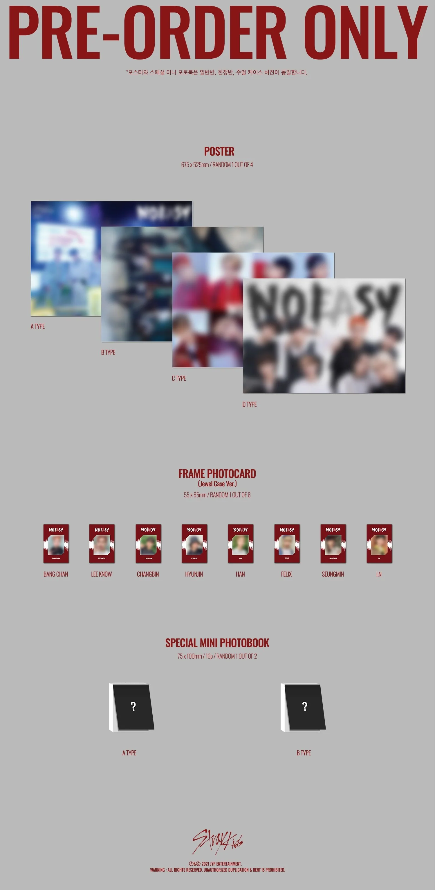 STRAY KIDS - 2ND FULL ALBUM NOEASY JEWEL CASE VER. - Image 4