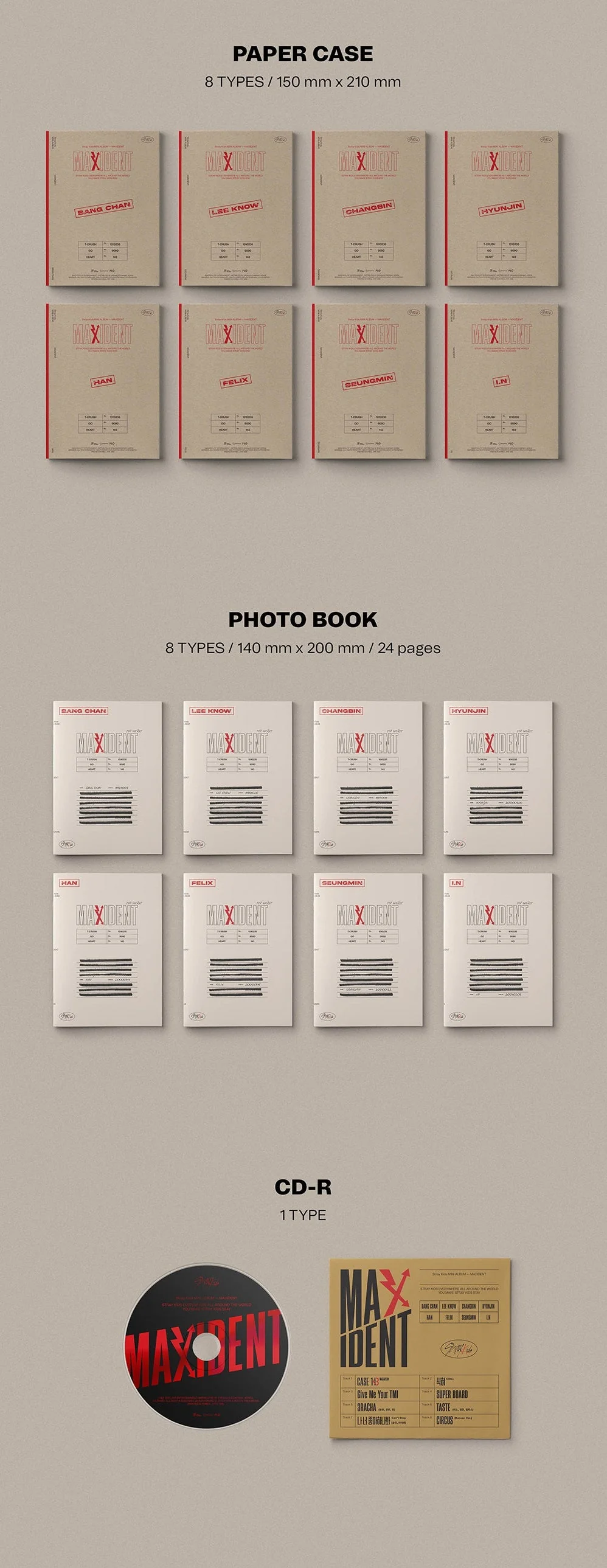STRAY KIDS - MAXIDENT 7TH MINI ALBUM (CASE VER.) - Image 3