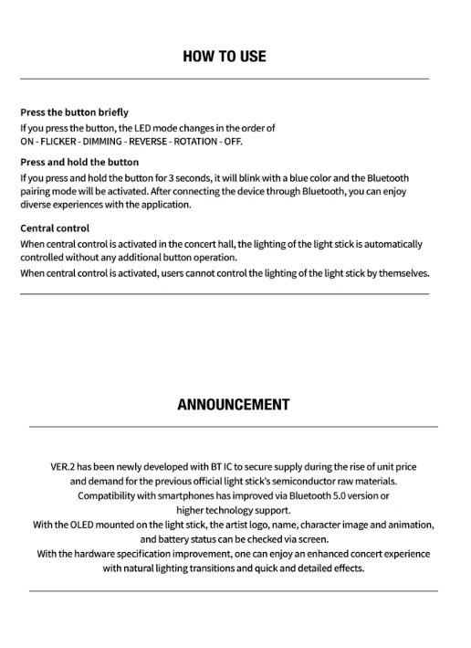 [2ND PRE-ORDER] STRAY KIDS - OFFICIAL LIGHT STICK VER.2 - Image 3