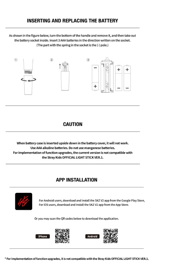 [2ND PRE-ORDER] STRAY KIDS - OFFICIAL LIGHT STICK VER.2 - Image 4