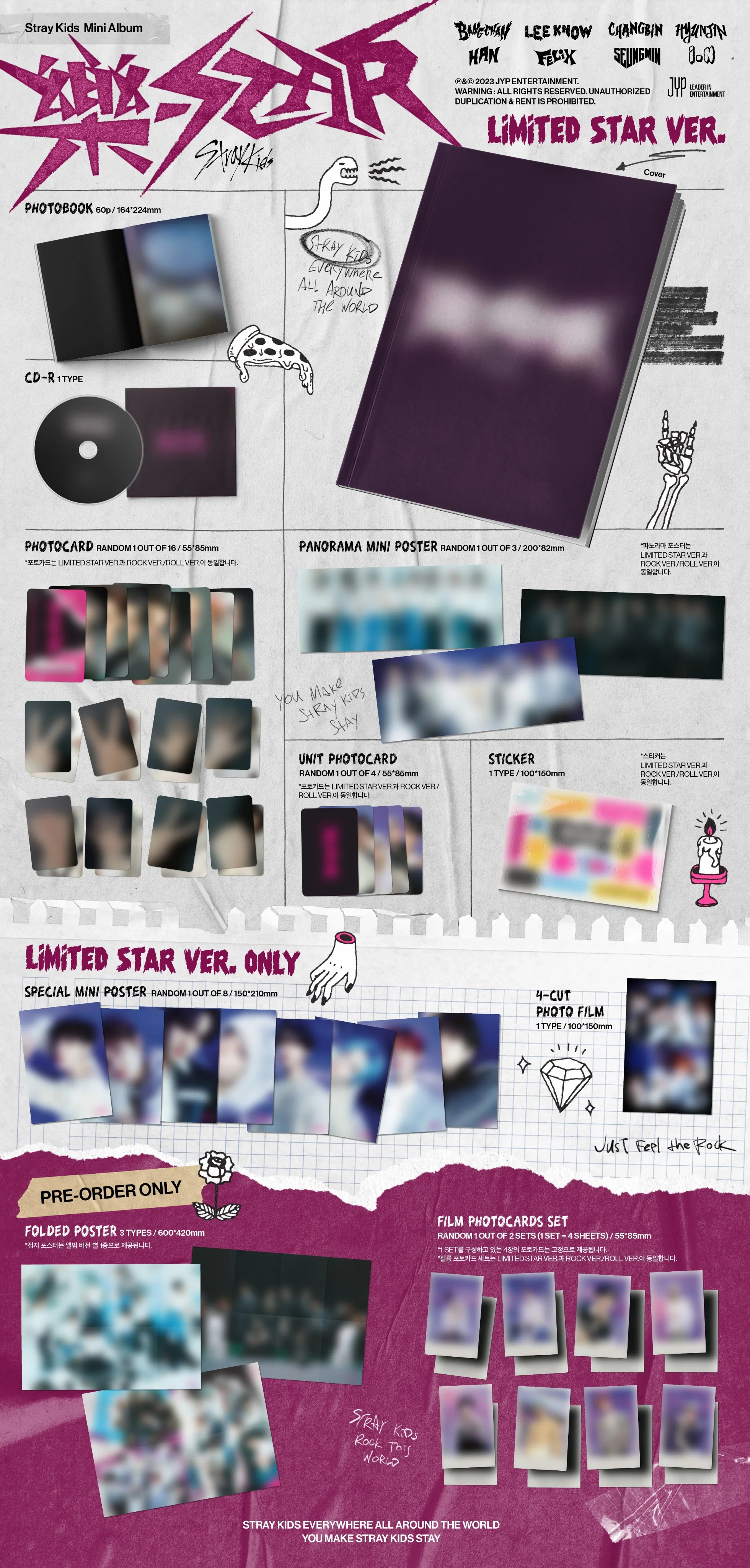 STRAY KIDS - ROCK STAR 8TH MINI ALBUM 樂 - Image 10