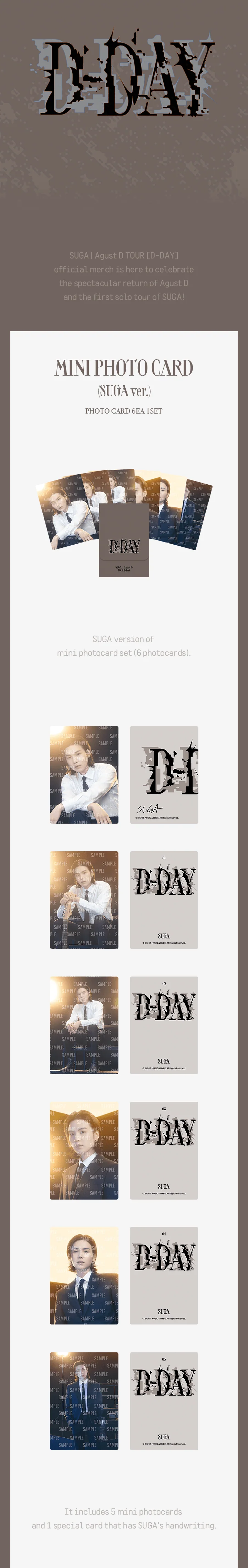 SUGA - AGUST D TOUR D-DAY OFFICIAL MD - Image 6