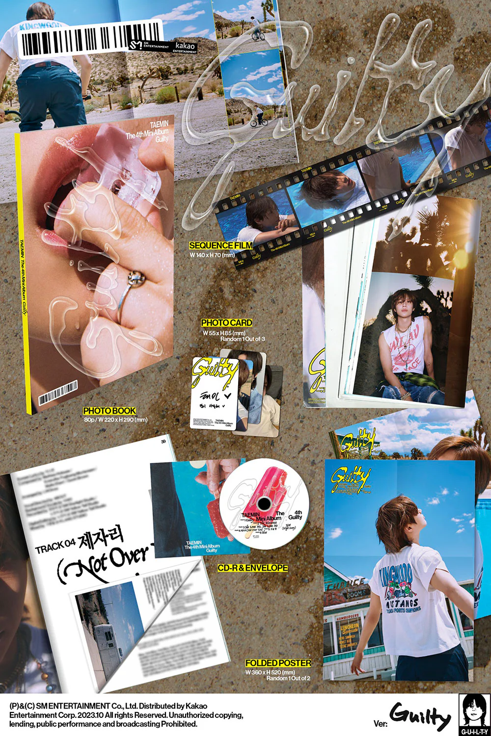 TAEMIN - GUILTY 4TH MINI ALBUM PHOTO BOOK VER. - Image 3
