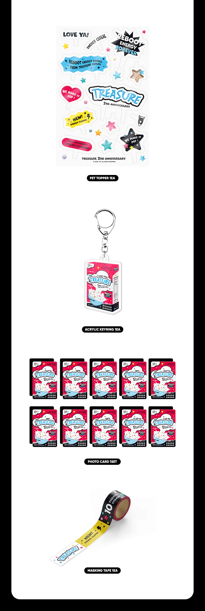 TREASURE - 2023 DEBUT ANNIVERSARY CEREAL DECO KIT - Image 3