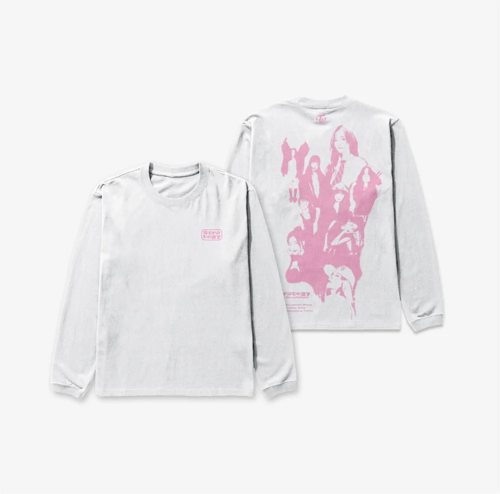 TWICE - STRATEGY POP UP IN SEOUL OFFICIAL MD LONG SLEEVE T-SHIRT PORTRAIT VER